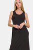 Scoop Neck Wide Strap Tank Dress For Women – Simple & Classic, Comfortable Wide Straps, Flattering Scoop Neckline for Effortless Style by Stevvex