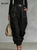 Women's High Waist Multi-Pocket Cargo Work Pants – Tapered Trousers by FitiqueFit