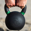 24 kg (53 lb) Powder-Coated Cast-Iron Kettlebell – Black | SoCal Kettlebellz