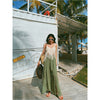 Vacation Style High Waist Slit Chiffon Wide-leg Pants