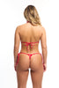 Micro bikini Polka Dot Red G string