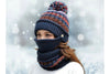 Winter Plush Knitted Hat – Soft Warm Knit Beanie for Cold Weather by FitiqueFit