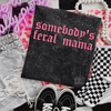 Feral mama Embroidered Mineralwash Tshirt by Madness & Mayhem LLC
