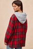 BiBi Brushed Plaid Hooded Jacket by FitiqueFit