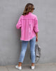 Fashion Ripped Shirt Jacket Female by FitiqueFit