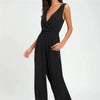 Women’s One-piece Trousers Lace Backless Deep V – High-Waisted Casual Outfit by FitiqueFit