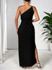 One Shoulder Sleeveless Maxi Dress Elegant & Sophisticated Evening Wear Women Luxury Party Dress by Stevvex