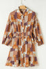 Unique Colorful Mini Shirt Dress Vibrant & Trendy Casual Wear Party Dress by Stevvex