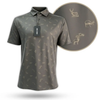"Get Bucked" Golf Polo - Brown by Bow Crew Apparel - Bow Hunting Lifestyle Apparel