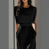 Women’s wide-leg short sleeve jumpsuit by FitiqueFit