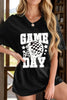 GAME DAY Round Neck Short Sleeve T-Shirt by Wild and Free Boutique