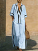 Women’s Color Block Shirt and Wide-Leg Pants Set by FitiqueFit