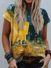 Women's Loose And Casual Fashion Fresh Print T-shirt by My Store