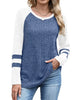 Ribbed Knit Raglan Long Sleeve T-Shirt by Simply Love