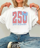 250 Years of Freedom Striped Graphic Tee by Ocean & 7th