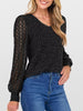Lace Sleeve V-Neck T-Shirt by Simply Love