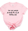 The One Where America Turns 250 Bella Canvas Graphic Tee by Ocean & 7th