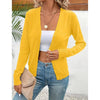 Women’s V‑Neck Button‑Down Cardigan Knit Sweater by FitiqueFit