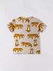 Children's Tiger Print Crew Neck Short Sleeve T-Shirt by Simply Love