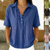 Short Sleeve Button Pullover Shirt – Solid Color Women’s Top by FitiqueFit