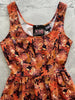 Leaves Fit & Flare Dress by Retrolicious