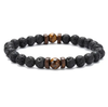 Epic Legendary Volcanic Stone Bracelet For Men And Women Lava Stone Stretch Yoga Bead Bracelet by Stevvex
