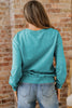 High-rise saved by grace Letter Embroidery Mineral Wash Loose Sweatshirt by Wild and Free Boutique