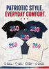 250 Years Faux Patchwork Gildan Tee by Ocean & 7th