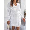 Women’s Cable Knit Sweater Dress by FitiqueFit