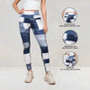 Plaid Peach Print High-Waist Tummy Control Yoga Pants – Slim Fit Fitness Leggings by FitiqueFit