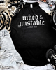 inked & unstable rockstar tank by Madness & Mayhem LLC