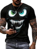 3D Evil Smile Shirt for Men – Streetwear Graphic Short Sleeve Tee by FitiqueFit