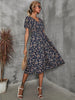 V-Neck Floral Print A-Line Satin Maxi Dress | 8 Colors by FitiqueFit