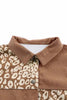 Leopard Print Drop Shoulder Jacket with Button-Up Closure Beautiful Unique Design Winter Jacket by Stevvex