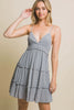 Frill V-Neck Cami Dress – V-Neck Cami Dress, Frill Cami Dress, Feminine V-Neck Dress, Casual Summer Dress, Flowy Cami Dress, Chic Cami Dress, Elegant Frill Dress by Stevvex