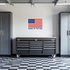 Made in the USA Flag Garage Wall Decal by Armed American Supply