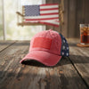 Women's Ripped Embroidered Baseball Cap – Breathable Dome Top Polyester Hat by FitiqueFit