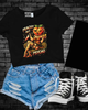Peachy but psycho Cropped Tee by Madness & Mayhem LLC