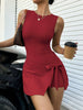 Women's Fitness Beauty-Back Yoga Dress – Sleeveless Active Mini by FitiqueFit