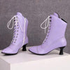 Women’s High Heel Martin Boots – British Style Motorcycle Fashion by FitiqueFit