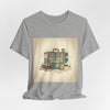 Retro Travel Postcard Tee | passport stamp, wanderlust design by Tristan’s Treehouse