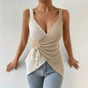 Women's V-neck Sleeveless Top by My Store