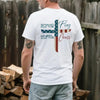 VIBEZONE Christ Flag The Cross FAITH 2-Sided T-Shirt by Dog Mom Hat