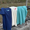 Whale Embroidered T-Shirt by EnjoyMyDesign LLC