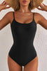 Dearlove Black Thin Strap Strappy Lace-up Open Back One Piece Swimsuit by Wild and Free Boutique