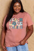 Simply Love Full Size TEACH LOVE INSPIRE Graphic Cotton T-Shirt by Simply Love