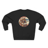 Curage Is a Universal Language Crewneck Sweatshirt — Teistan’s Tree House Back Patch by Tristan’s Treehouse