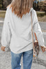 Black Football Graphic Game Day Embroidered Corded Sweatshirt by Wild and Free Boutique