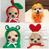 Fruit Dog Clothes Two-legged Hooded Outfits Green Fleece Clothing Autumn Winter Hoodies by My Store