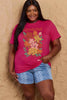 Simply Love Full Size GRATEFUL Flower Graphic Cotton T-Shirt by Simply Love